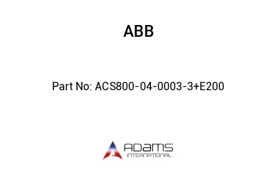 ACS800-04-0003-3+E200