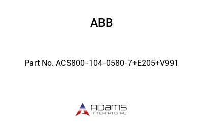 ACS800-104-0580-7+E205+V991