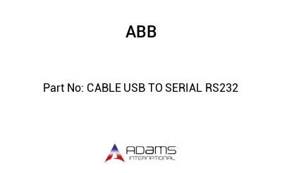 CABLE USB TO SERIAL RS232