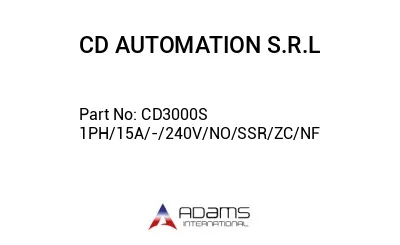 CD3000S 1PH/15A/-/240V/NO/SSR/ZC/NF