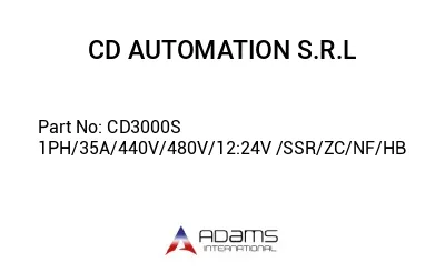 CD3000S 1PH/35A/440V/480V/12:24V /SSR/ZC/NF/HB