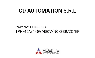 CD3000S 1PH/45A/440V/480V/NO/SSR/ZC/EF
