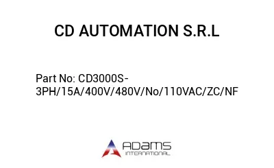 CD3000S-3PH/15A/400V/480V/No/110VAC/ZC/NF