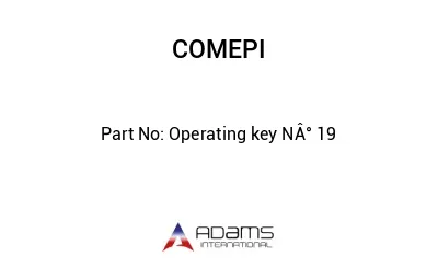 Operating key NÂ° 19