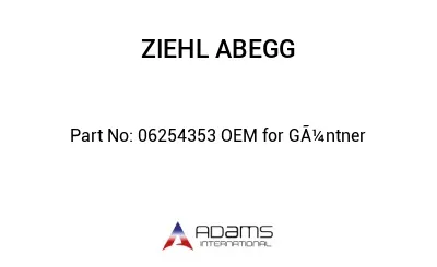 06254353 OEM for GÃ¼ntner