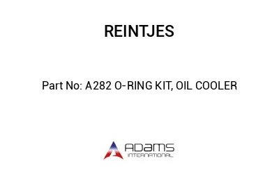 A282 O-RING KIT, OIL COOLER