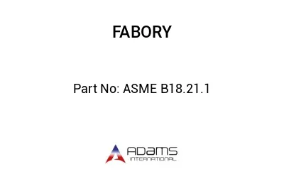 ASME B18.21.1