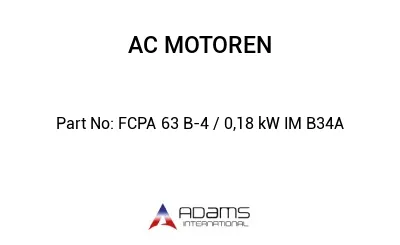 FCPA 63 B-4 / 0,18 kW IM B34A