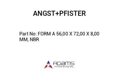 FORM A 56,00 X 72,00 X 8,00 MM, NBR