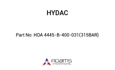 HDA 4445-B-400-031(315BAR)