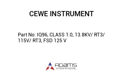 IQ96, CLASS 1.0, 13.8KV/ RT3/ 115V/ RT3, FSD 125 V