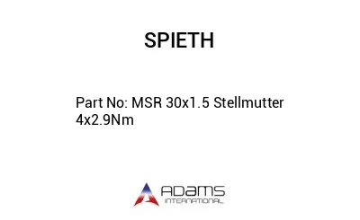 MSR 30x1.5 Stellmutter 4x2.9Nm