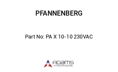 PA X 10-10 230VAC