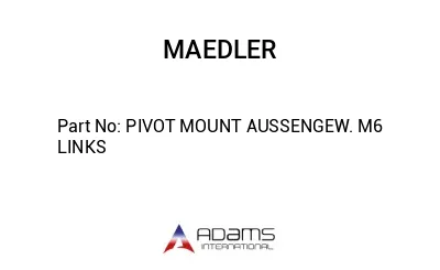 PIVOT MOUNT AUSSENGEW. M6 LINKS