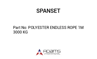 POLYESTER ENDLESS ROPE 1M 3000 KG
