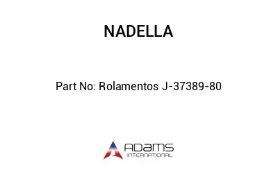 Rolamentos J-37389-80