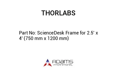 ScienceDesk Frame for 2.5' x 4' (750 mm x 1200 mm)