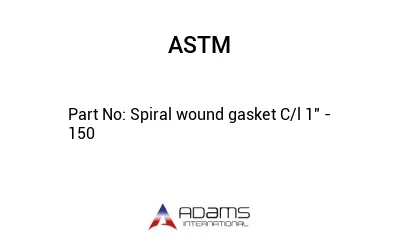 Spiral wound gasket C/l 1" - 150