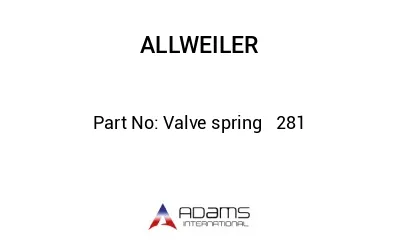 Valve spring   281