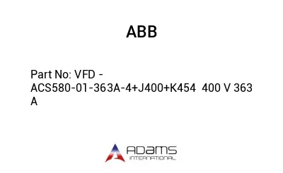 VFD - ACS580-01-363A-4+J400+K454  400 V 363 A
