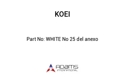 WHITE No 25 del anexo